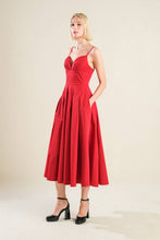 Load image into Gallery viewer, DREAM KEEPER WOVEN MIDI DRESS