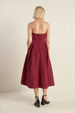 Load image into Gallery viewer, GLORIOUS SHINE WOVEN MIDI DRESS