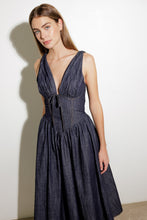 Load image into Gallery viewer, RUSTIC DREAM WOVEN MIDI DRESS
