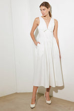 Load image into Gallery viewer, FANCIFUL ESCAPES WOVEN MIDI DRESS