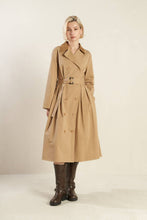 Load image into Gallery viewer, FALLING LEAVES WOVEN MIDI TRENCH COAT