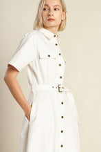 Load image into Gallery viewer, SOUL ON FIRE WOVEN MIDI DRESS