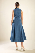 Load image into Gallery viewer, THE GENEVIEVE DENIM MIDI DRESS