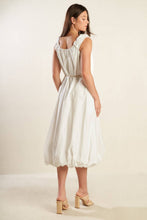 Load image into Gallery viewer, RIVERSIDE SIPS WOVEN MIDI DRESS