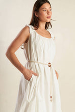 Load image into Gallery viewer, RIVERSIDE SIPS WOVEN MIDI DRESS