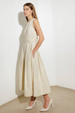 Load image into Gallery viewer, OVER THE WATERS WOVEN MIDI DRESS