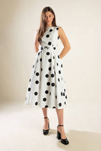 Load image into Gallery viewer, ECHOING FJORD WOVEN MIDI DRESS