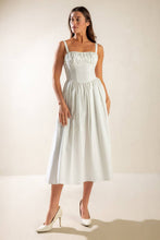 Load image into Gallery viewer, EASILY LOVED WOVEN MIDI DRESS