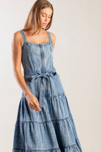 Load image into Gallery viewer, SUNSHINE STATE OF MIND INDIGO DENIM DRESS