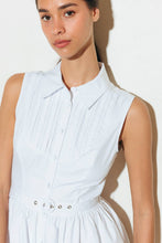 Load image into Gallery viewer, NUE EASE WHITE WOVEN MDI DRESS