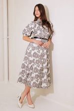 Load image into Gallery viewer, TIME AFTER TIME WOVEN MIDI DRESS