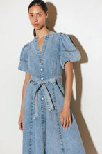 Load image into Gallery viewer, BAREFORM LIGHT DENIM MIDI DRESS