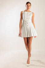Load image into Gallery viewer, NO COMPARISON WHITE WOVEN MINI DRESS