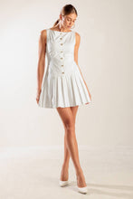 Load image into Gallery viewer, NO COMPARISON WHITE WOVEN MINI DRESS