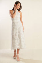 Load image into Gallery viewer, CATCHING DREAMS WOVEN LACE MIDI DRESS