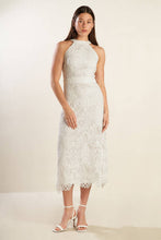Load image into Gallery viewer, CATCHING DREAMS WOVEN LACE MIDI DRESS