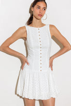 Load image into Gallery viewer, AT FIRST GLANCE WOVEN MINI DRESS
