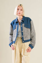 Load image into Gallery viewer, BETTER DAYS TWEED DENIM JACKET