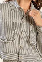 Load image into Gallery viewer, HONESTLY LOVE YOU TWILL CROP JACKET