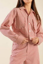 Load image into Gallery viewer, HONESTLY LOVE YOU TWILL CROP JACKET
