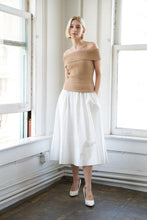 Load image into Gallery viewer, HOLDING ON TIGHT POPLIN MIDI SKIRT
