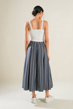 Load image into Gallery viewer, BEHIND THE GRIN WOVEN MIDI SKIRT