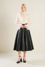 Load image into Gallery viewer, MY HEART TO YOU LEATHER MIDI SKIRT