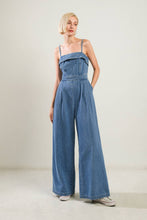 Load image into Gallery viewer, URBAN ELEGANCE DENIM JUMPSUIT