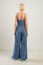Load image into Gallery viewer, URBAN ELEGANCE DENIM JUMPSUIT