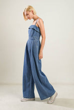Load image into Gallery viewer, URBAN ELEGANCE DENIM JUMPSUIT