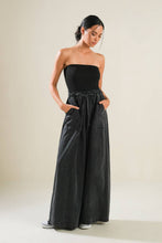 Load image into Gallery viewer, BLACK TEA WITH YOU MIX MEDIA JUMPSUIT