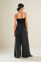 Load image into Gallery viewer, BLACK TEA WITH YOU MIX MEDIA JUMPSUIT
