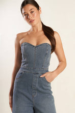 Load image into Gallery viewer, LOOK WHAT WE STARTED DENIM JUNPSUIT