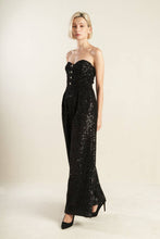 Load image into Gallery viewer, DOESN'T ADD UP SEQUIN JUMPSUIT