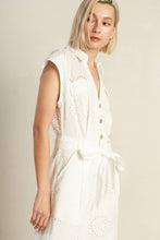 Load image into Gallery viewer, KNOW BETTER WOVEN EYELET JUMPSUIT