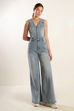Load image into Gallery viewer, WALK WITH ME DENIM JUMPSUIT