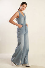 Load image into Gallery viewer, WALK WITH ME DENIM JUMPSUIT