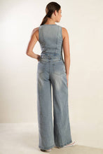 Load image into Gallery viewer, WALK WITH ME DENIM JUMPSUIT