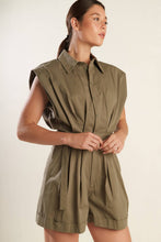 Load image into Gallery viewer, HEART OF A WOMAN WOVEN ROMPER