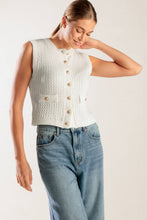 Load image into Gallery viewer, NOTHING LIKE IT WHITE KNIT VEST
