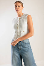 Load image into Gallery viewer, NOTHING LIKE IT WHITE KNIT VEST