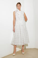 Load image into Gallery viewer, LIVE FOR US WHITE WOVEN ORGANZA TOP