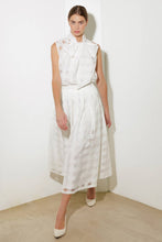 Load image into Gallery viewer, LIVE FOR US WHITE WOVEN ORGANZA TOP