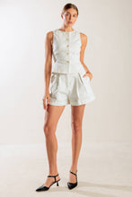 Load image into Gallery viewer, LOVE LETTERS WHITE WOVEN VEST