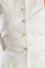 Load image into Gallery viewer, LOVE LETTERS WHITE WOVEN VEST