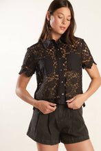 Load image into Gallery viewer, DREAM OF THE FLEET WOVEN LACE TOP