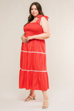 Load image into Gallery viewer, BETTER THAN EVER POPLIN MIDI DRESS