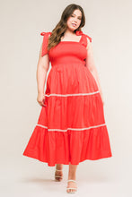 Load image into Gallery viewer, BETTER THAN EVER POPLIN MIDI DRESS
