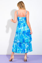 Load image into Gallery viewer, TAKE A VACATION OCEAN WOVEN MIDI DRESS