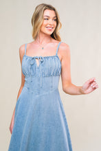 Load image into Gallery viewer, GORGEOUS ADORNMENT DENIM MINI DRESS